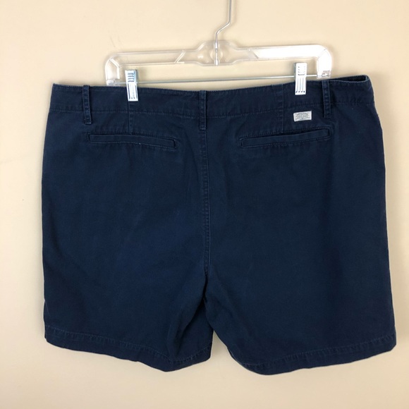 Lauren Ralph Lauren Shorts Womens 16 Navy Blue Flat Front Zip Button Closure - Picture 6 of 11